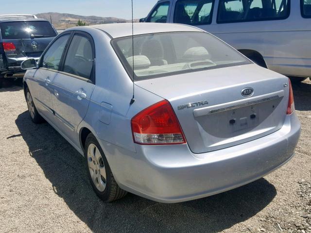 KNAFE122085493738 - 2008 KIA SPECTRA EX BLUE photo 3