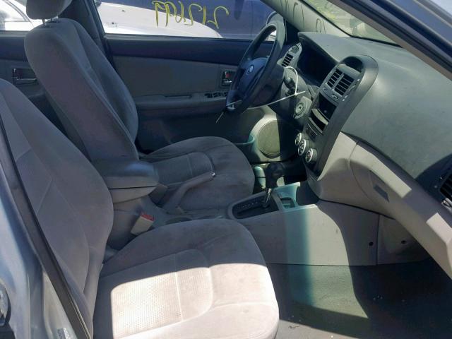 KNAFE122085493738 - 2008 KIA SPECTRA EX BLUE photo 5