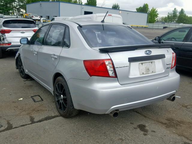 JF1GE74618G517145 - 2008 SUBARU IMPREZA WR SILVER photo 3