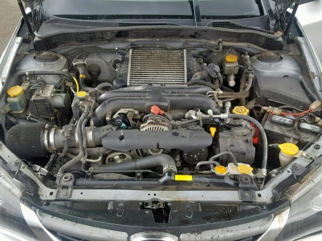 JF1GE74618G517145 - 2008 SUBARU IMPREZA WR SILVER photo 7