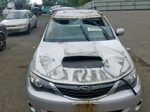 JF1GE74618G517145 - 2008 SUBARU IMPREZA WR SILVER photo 9