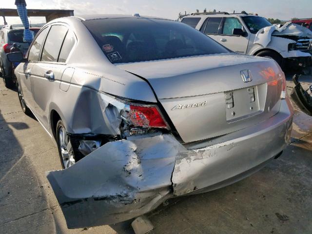 1HGCP3F80AA017465 - 2010 HONDA ACCORD EXL SILVER photo 3