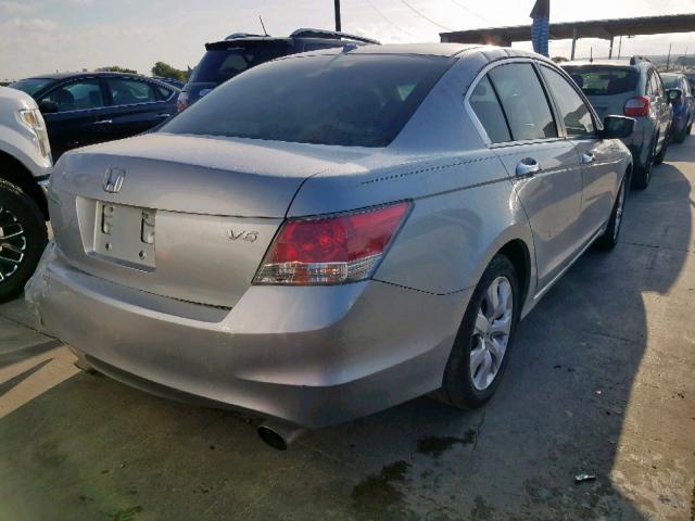 1HGCP3F80AA017465 - 2010 HONDA ACCORD EXL SILVER photo 4