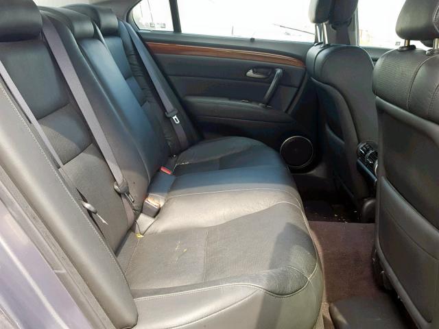 JH4KB16545C013639 - 2005 ACURA RL GRAY photo 6