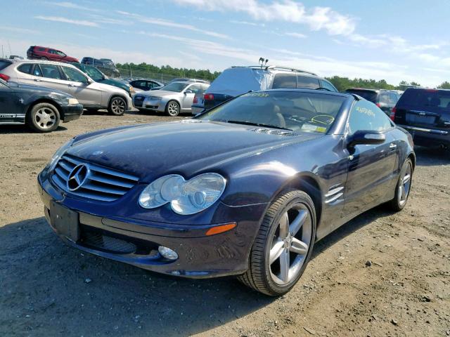 WDBSK75F64F069723 - 2004 MERCEDES-BENZ SL 500 BLUE photo 2