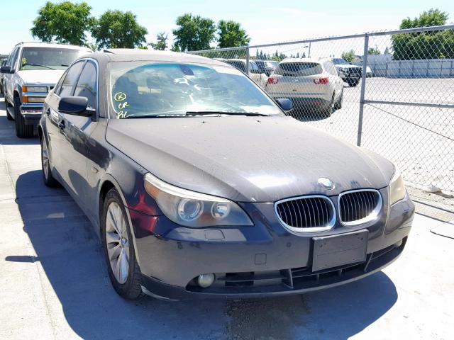 WBANB535X6CP02559 - 2006 BMW 550 I BLUE photo 1