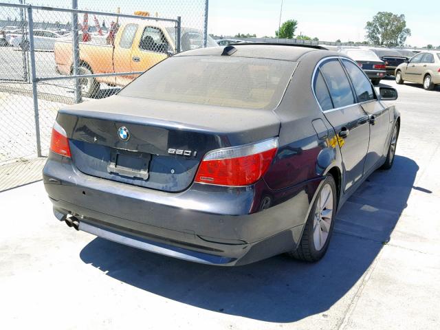 WBANB535X6CP02559 - 2006 BMW 550 I BLUE photo 4