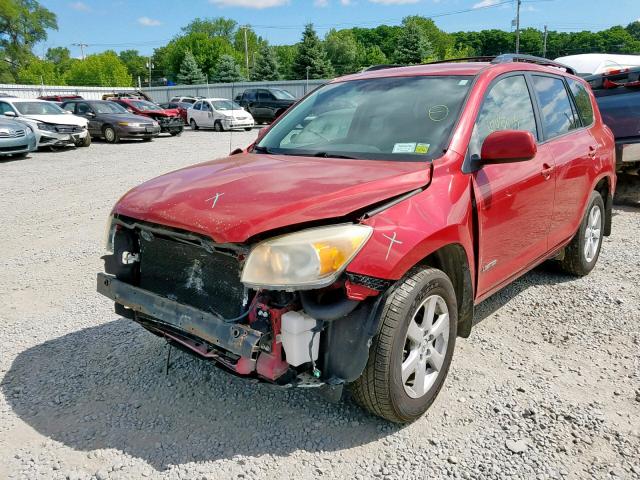 JTMBD31V375068069 - 2007 TOYOTA RAV4 LIMIT RED photo 2