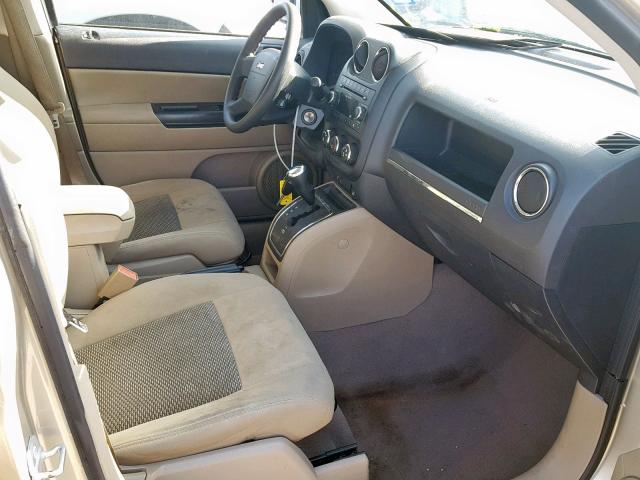 1J4NT4FA4AD549614 - 2010 JEEP COMPASS SP ოქროსფერი ფოტო 5