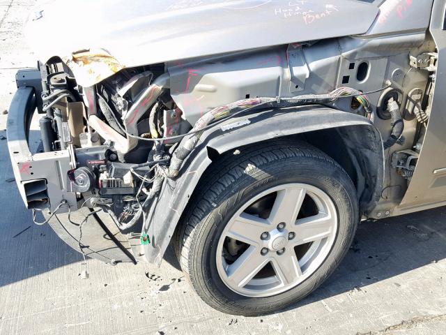 1J4NT4FA4AD549614 - 2010 JEEP COMPASS SP ოქროსფერი ფოტო 9