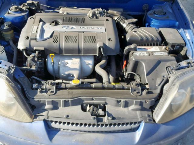 KMHHM65D94U144923 - 2004 HYUNDAI TIBURON BLUE photo 7