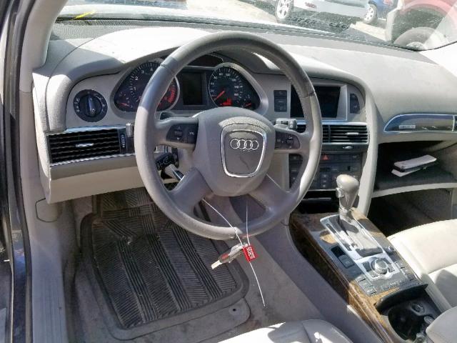 WAUSH74F77N031717 - 2007 AUDI A6 S-LINE GRAY photo 9