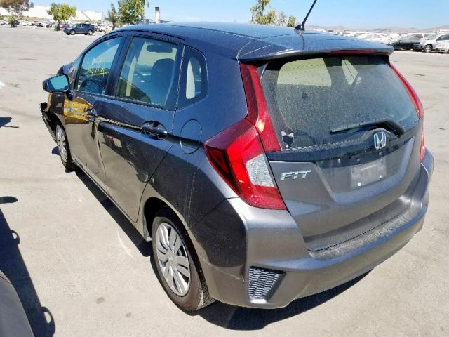 JHMGK5H56GX031954 - 2016 HONDA FIT LX GRAY photo 3