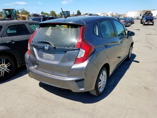 JHMGK5H56GX031954 - 2016 HONDA FIT LX GRAY photo 4