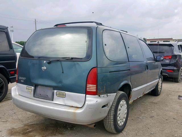 4N2DN1114VD843356 - 1997 NISSAN QUEST XE GREEN photo 4