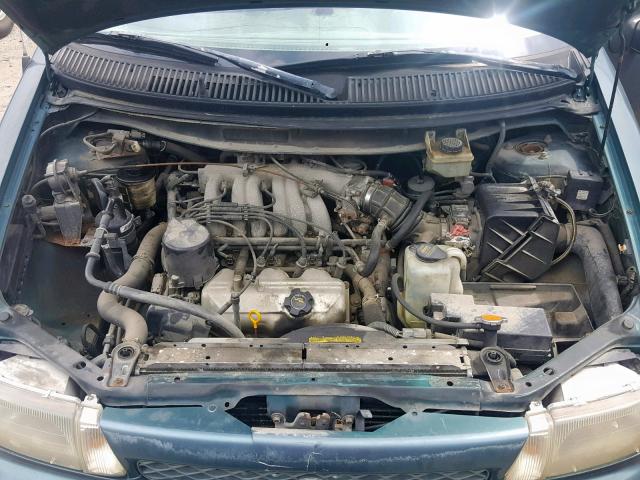 4N2DN1114VD843356 - 1997 NISSAN QUEST XE GREEN photo 7