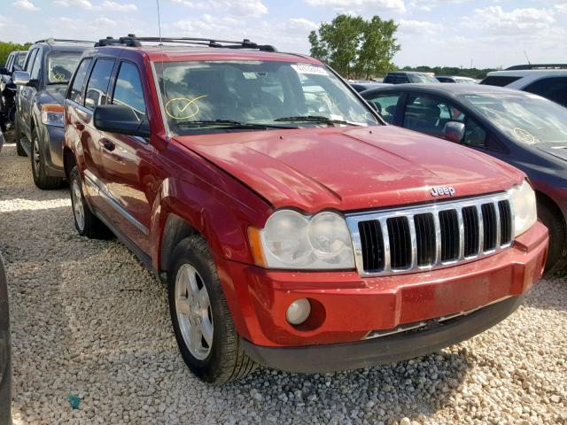 1J4HS58N25C676329 - 2005 JEEP GRAND CHER RED photo 1