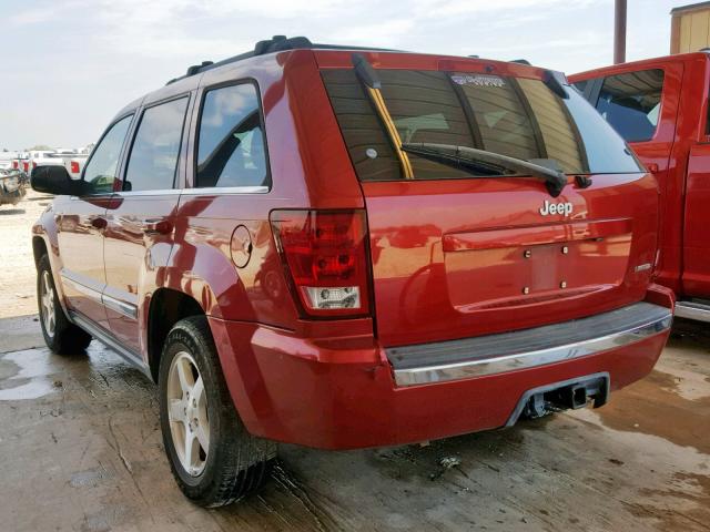 1J4HS58N25C676329 - 2005 JEEP GRAND CHER RED photo 3