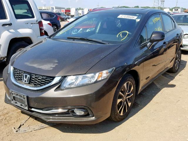 2HGFB2F94DH509596 - 2013 HONDA CIVIC EXL გრაფიტი ფოტო 2