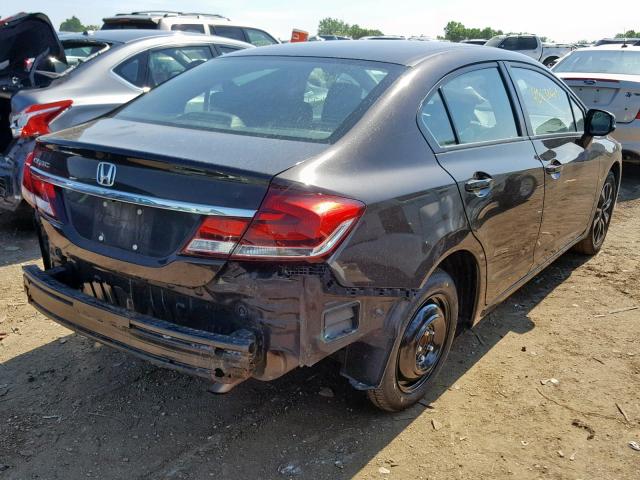 2HGFB2F94DH509596 - 2013 HONDA CIVIC EXL გრაფიტი ფოტო 4