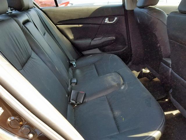 2HGFB2F94DH509596 - 2013 HONDA CIVIC EXL გრაფიტი ფოტო 6