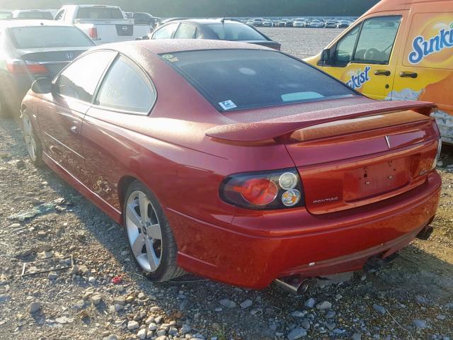 6G2VX12U86L552142 - 2006 PONTIAC GTO RED photo 3