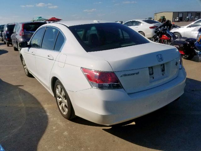 JHMCP26898C071952 - 2008 HONDA ACCORD EXL WHITE photo 3