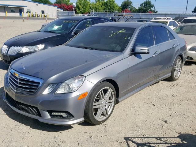 WDDHF5GB2AA251819 - 2010 MERCEDES-BENZ E 350 GRAY photo 2