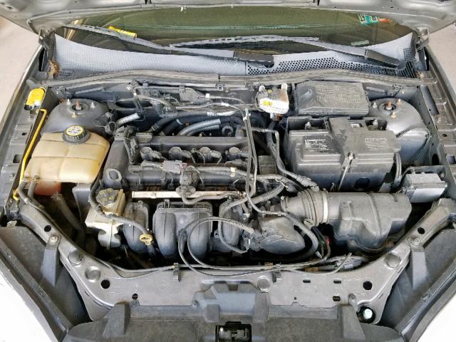 1FAHP34N97W356904 - 2007 FORD FOCUS ZX4 GRAY photo 7