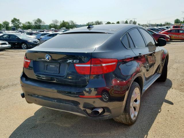 5UXFG2C53BLX06890 - 2011 BMW X6 XDRIVE3 BLACK photo 4