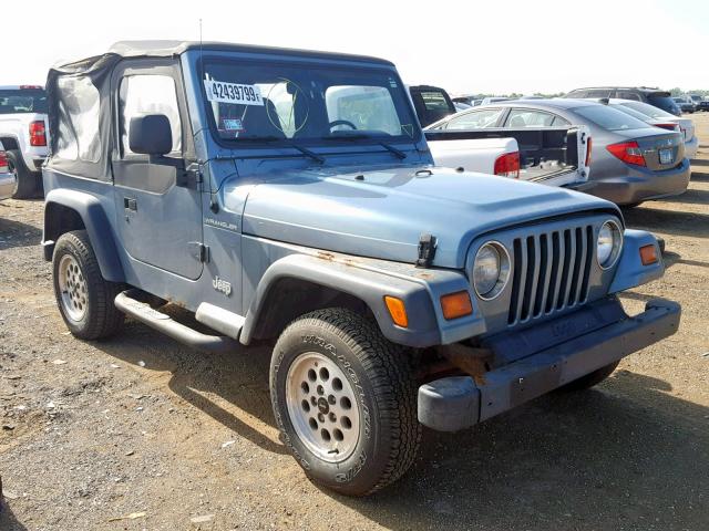 1J4FY29P6VP537527 - 1997 JEEP WRANGLER / BLUE photo 1