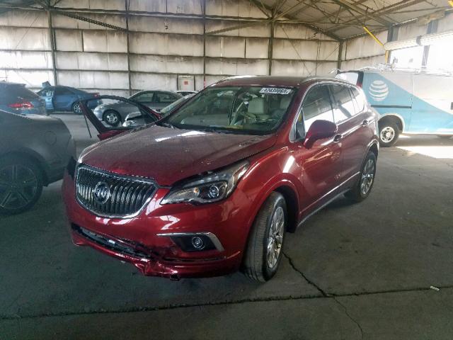 LRBFXBSA3HD004103 - 2017 BUICK ENVISION E RED photo 2