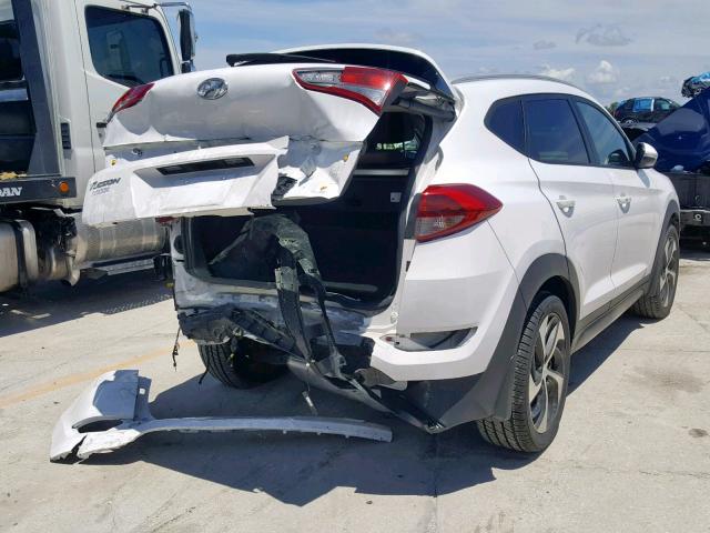 KM8J33A29GU250946 - 2016 HYUNDAI TUCSON LIM WHITE photo 4