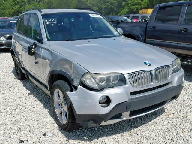 WBXPC93428WJ14747 - 2008 BMW X3 3.0SI SILVER photo 1