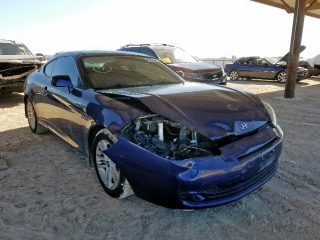 KMHHM66D37U259584 - 2007 HYUNDAI TIBURON GS BLUE photo 1