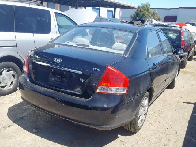 KNAFE222895663562 - 2009 KIA SPECTRA EX BLACK photo 4