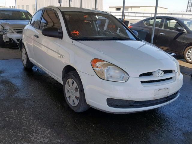 KMHCM36C17U040641 - 2007 HYUNDAI ACCENT GS WHITE photo 1