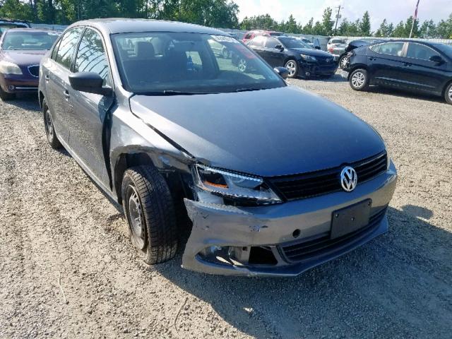 3VW2K7AJ9DM269035 - 2013 VOLKSWAGEN JETTA BASE GRAY photo 1