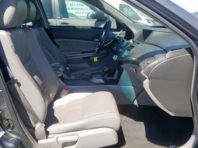 1HGCP26809A086355 - 2009 HONDA ACCORD EXL GRAY photo 5