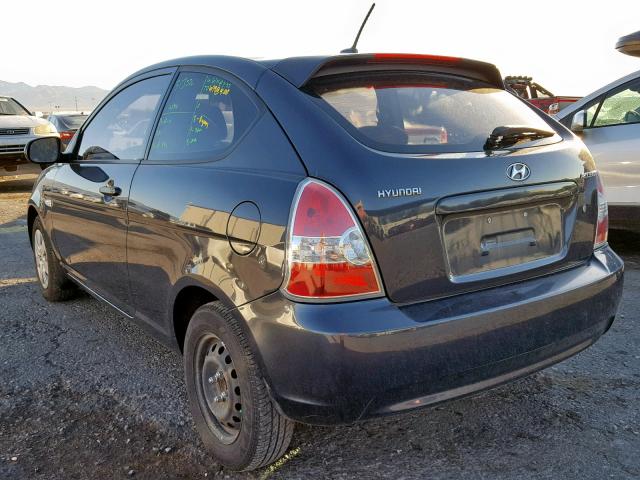 KMHCM3AC4BU200561 - 2011 HYUNDAI ACCENT GL GRAY photo 3