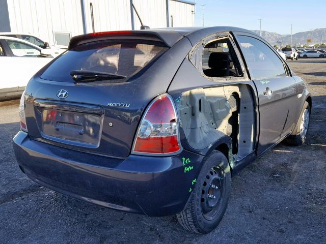 KMHCM3AC4BU200561 - 2011 HYUNDAI ACCENT GL GRAY photo 4