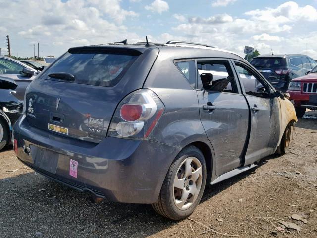 5Y2SP67849Z457888 - 2009 PONTIAC VIBE GRAY photo 4