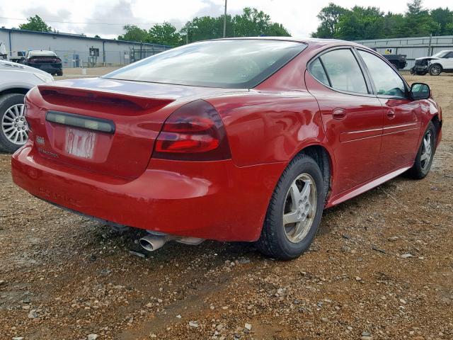 2G2WP552771188273 - 2007 PONTIAC GRAND PRIX RED photo 4