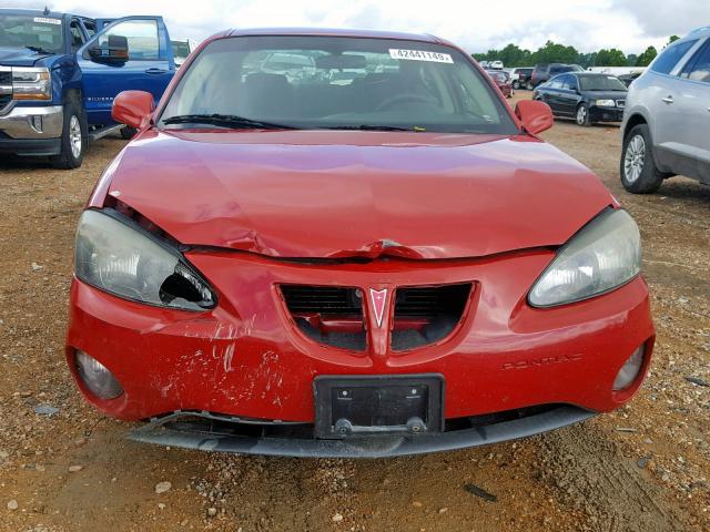 2G2WP552771188273 - 2007 PONTIAC GRAND PRIX RED photo 9