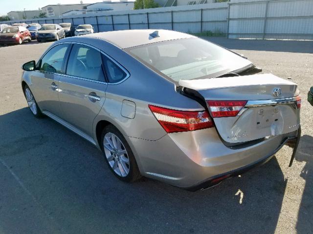 4T1BK1EB3DU001236 - 2013 TOYOTA AVALON BAS SILVER photo 3