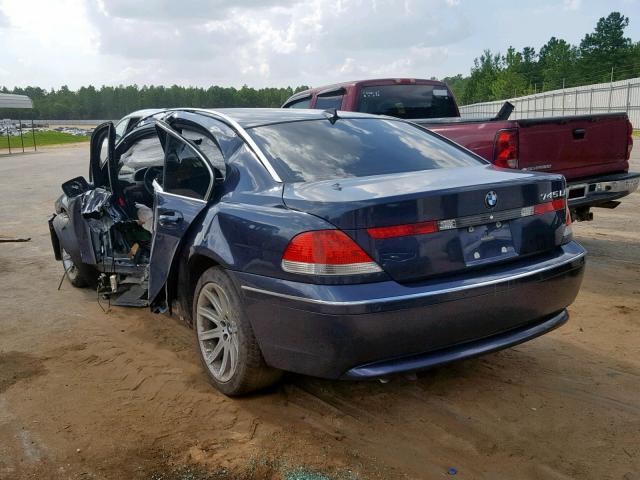 WBAGN63433DR13234 - 2003 BMW 745 LI BLUE photo 3