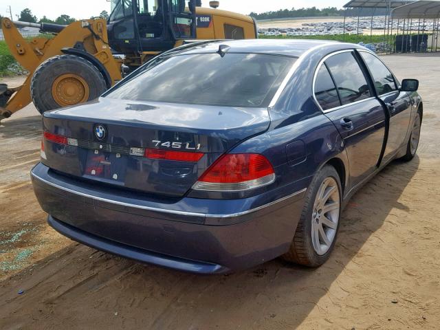 WBAGN63433DR13234 - 2003 BMW 745 LI BLUE photo 4