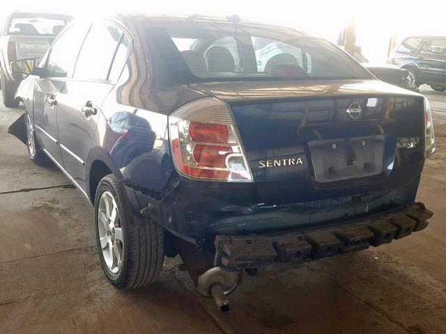 3N1AB61E48L694768 - 2008 NISSAN SENTRA 2.0 BLUE photo 3