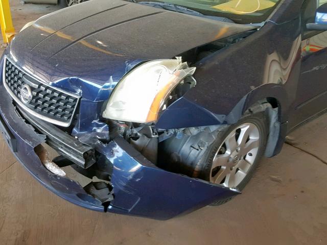 3N1AB61E48L694768 - 2008 NISSAN SENTRA 2.0 BLUE photo 9