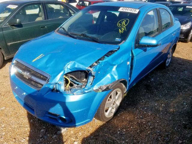 KL1TD56647B140651 - 2007 CHEVROLET AVEO BASE Mavi foto 2